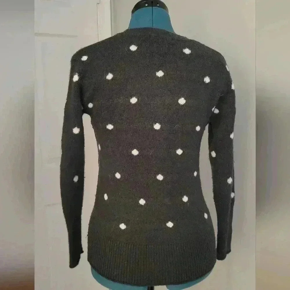 H&M Size Small Wool Blend Polka Dot Sweater - Picture 3 of 5
